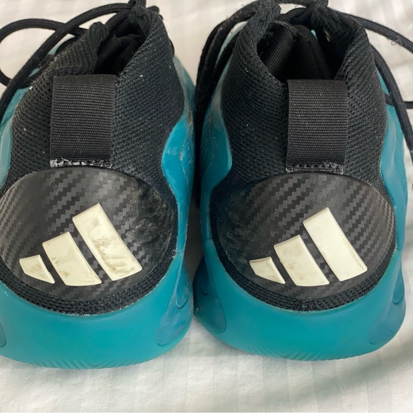 Adidas AE LOW Kids Sneakers in Black and Teal - Picture 7 of 8
